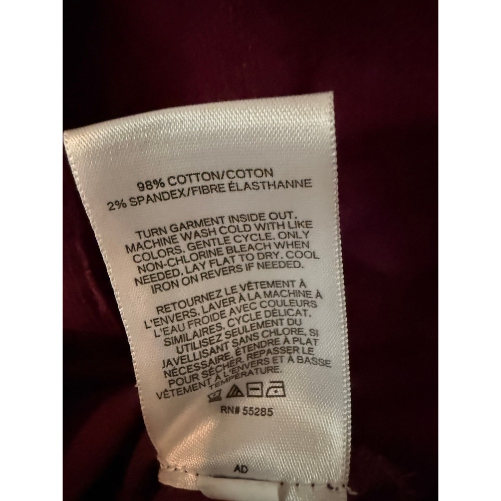Y2k Corduroy Overall Dress Maroon - Picture 7 of 7